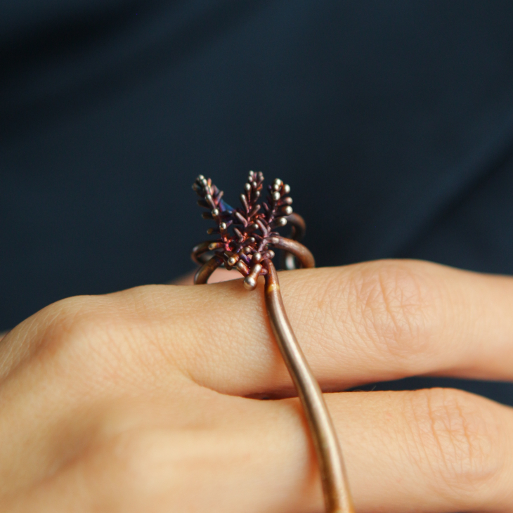 Cuff in silver, Calluna, фото 2