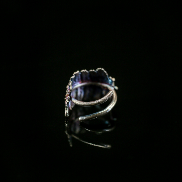 Кольцо в серебре Fern Flower, Папоротник, фото 4