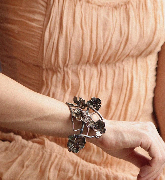 Браслет в серебре Fleur de Magique, Абрикос, фото 7