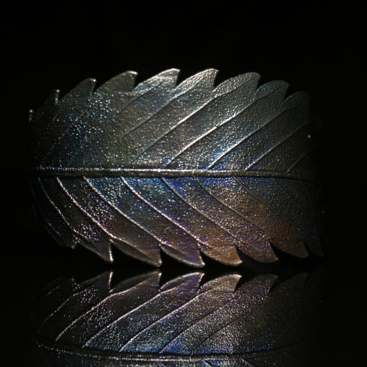 Браслет Flora в серебре, Каннабис , фото 3