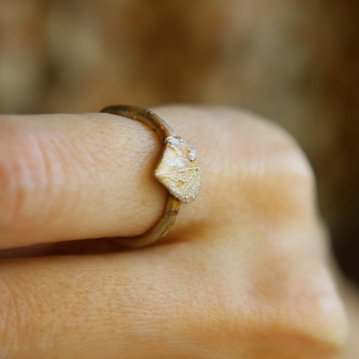 Ring in silver, Hydrangea , фото 3