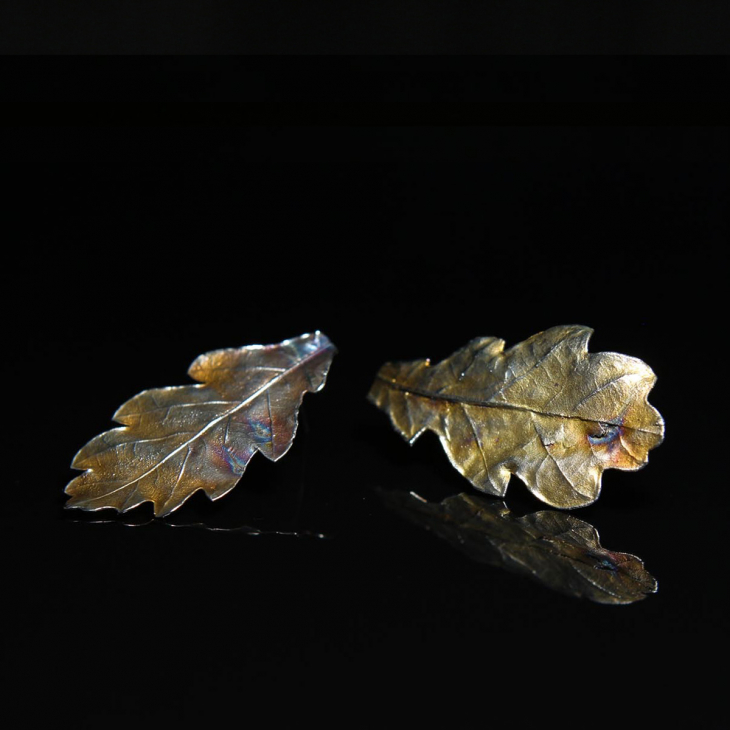 Серьги в серебре Love Alchemy, Дуб, фото 2