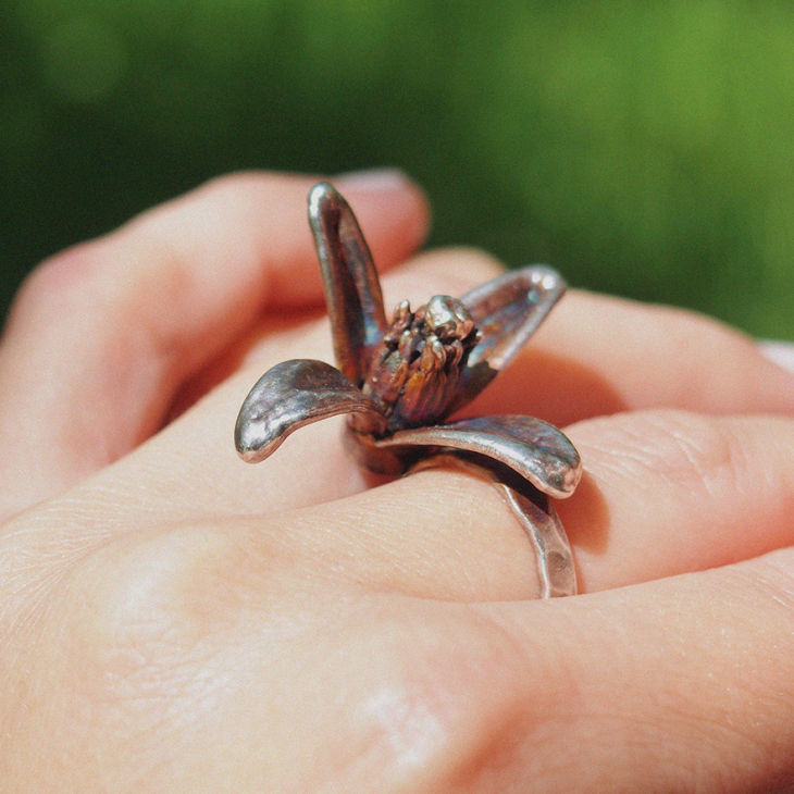 Кольцо в серебре Fleur de Magique, Апельсин, фото 3