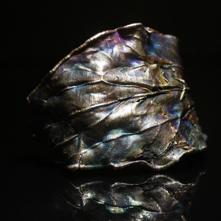 Браслет Flora в серебре, Пион, фото 3