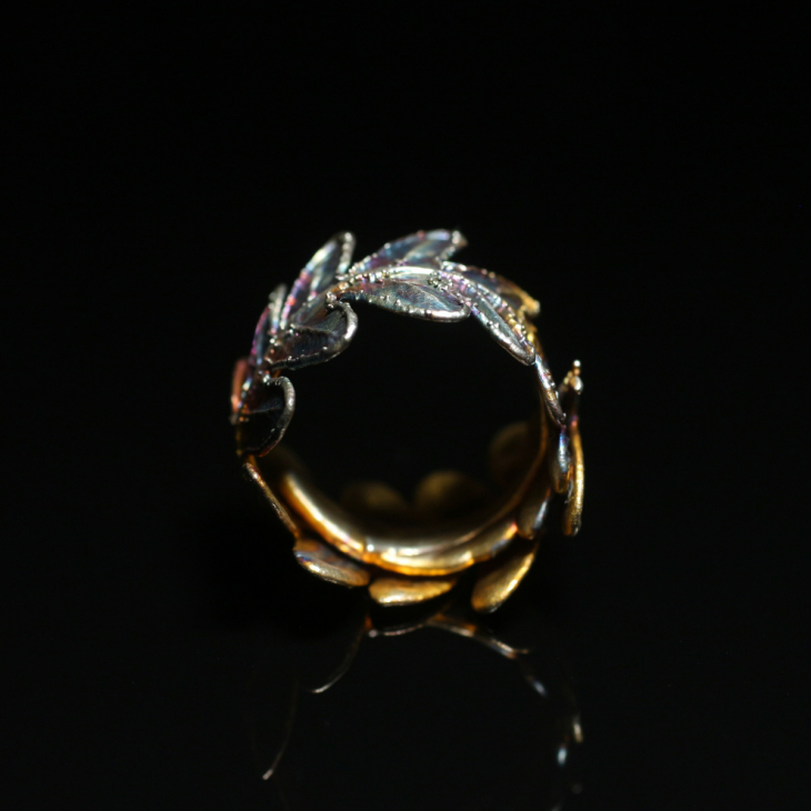 Кольцо Fern Flower в серебре, Папоротник, фото 2