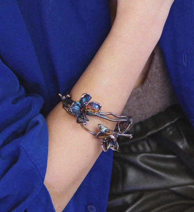 Браслет в серебре Fleur de Magique, Вишня , фото 2