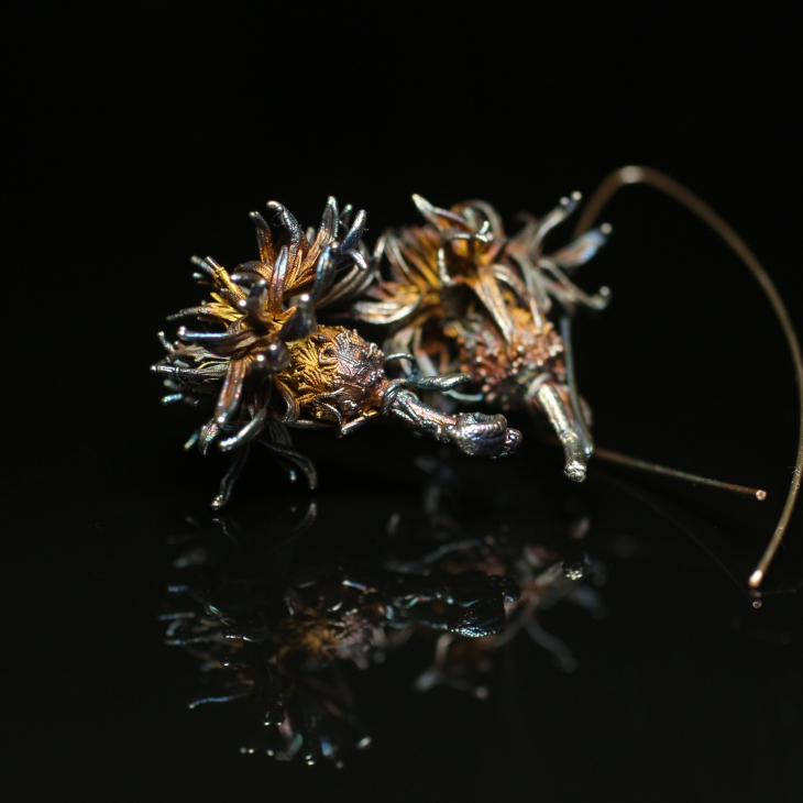 Серьги в серебре Fleur de Magique, Васильки, фото 2