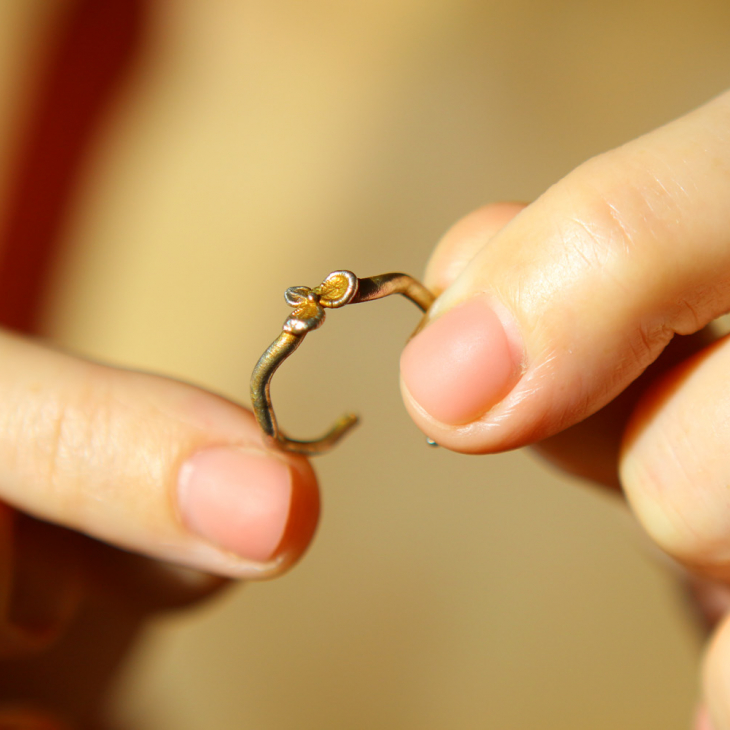 Ring in silver, Hydrangea , фото 4