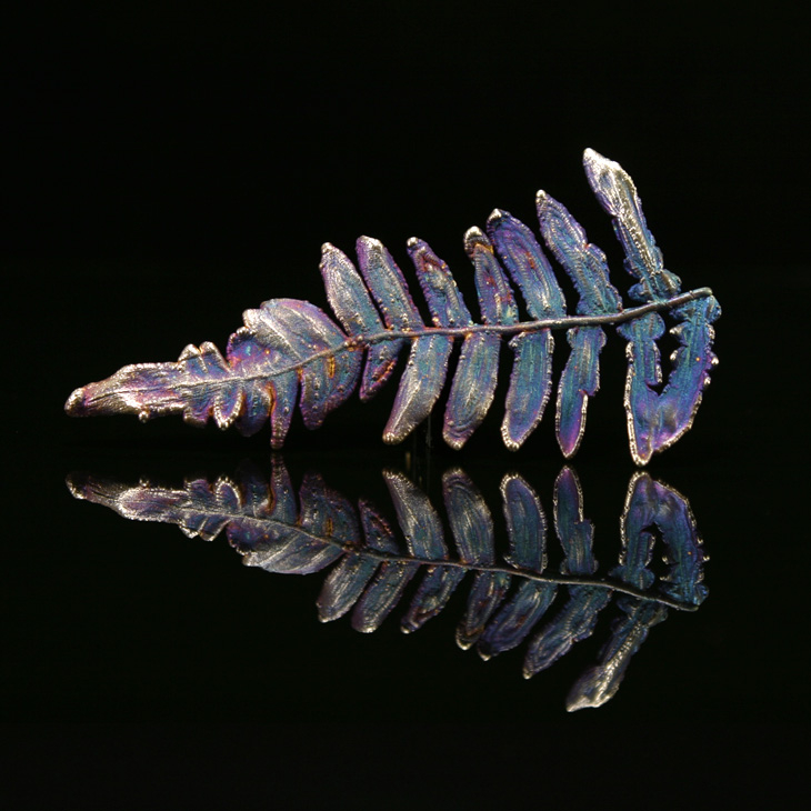 Кулон в серебре Fern Flower, Папоротник, фото 1