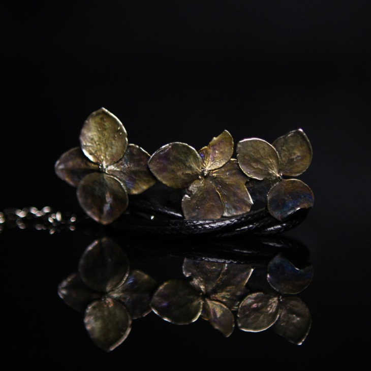 Кулон в серебре Fleur de Magique, Гортензия, фото 1