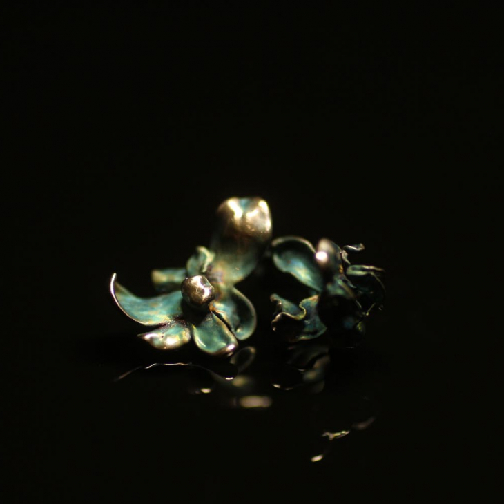 Серьги в серебре Fleur de Magique, Cирень, фото 1
