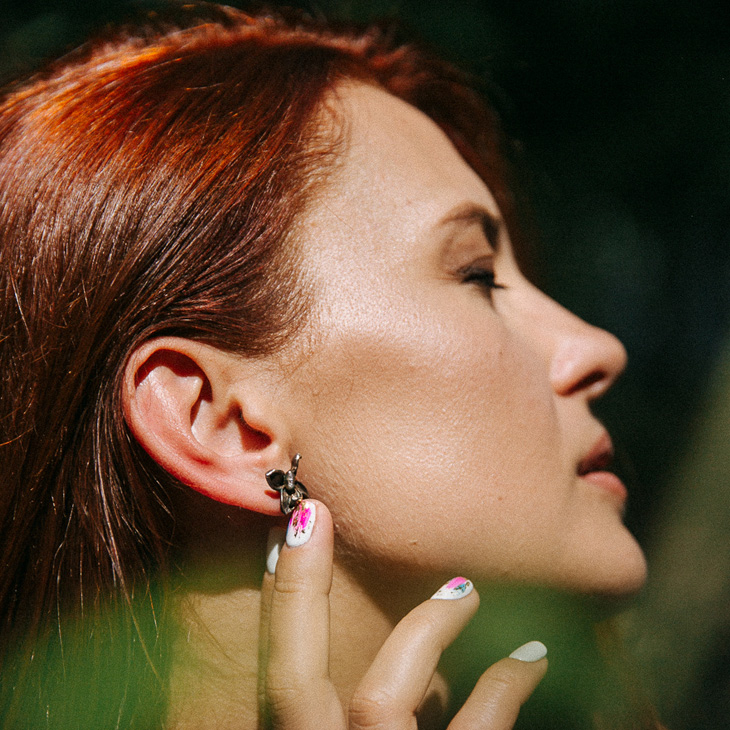 Серьги в серебре Fleur de Magique, Сирень, фото 7