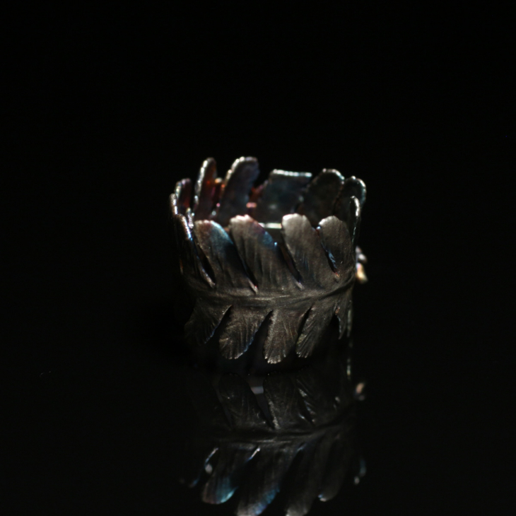 Кольцо Fern Flower в серебре, Папоротник, фото 2