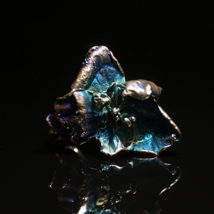 Кольцо в серебре Fleur de Magique, Яблоня, фото 2