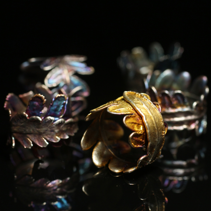 Кольцо Fern Flower в серебре, Папоротник, фото 4