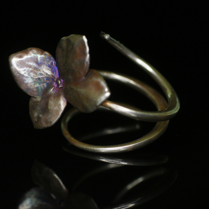 Rings in silver, Hydrangea , фото 4