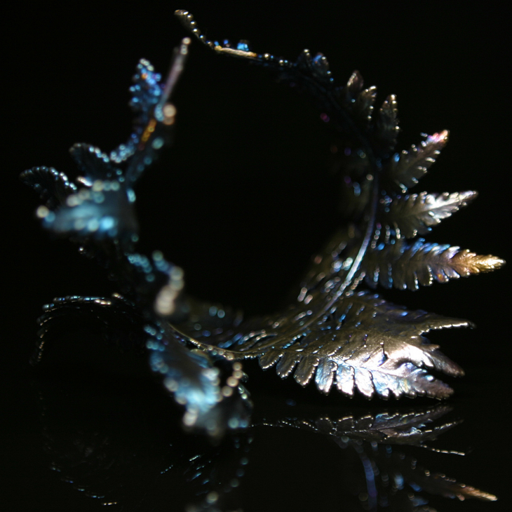 Браслет Fern Flower в серебре, Папоротник, фото 3