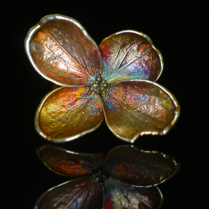 Rings in silver, Hydrangea , фото 1