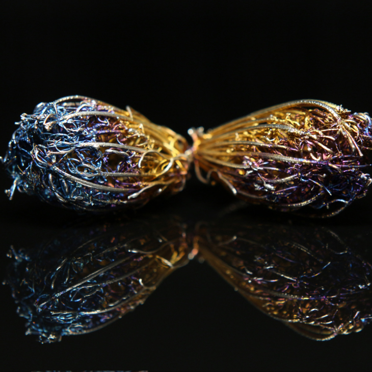 Серьги в серебре Fleur de Magique, Тмин, фото 3