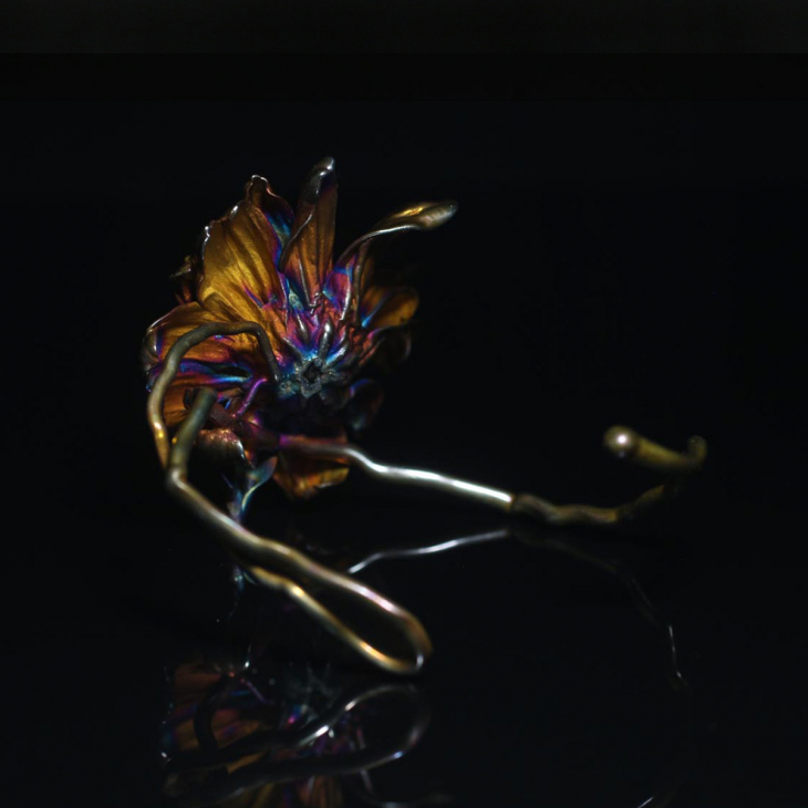 Браслет в серебре Fleur de Magique, Хризантема, фото 2