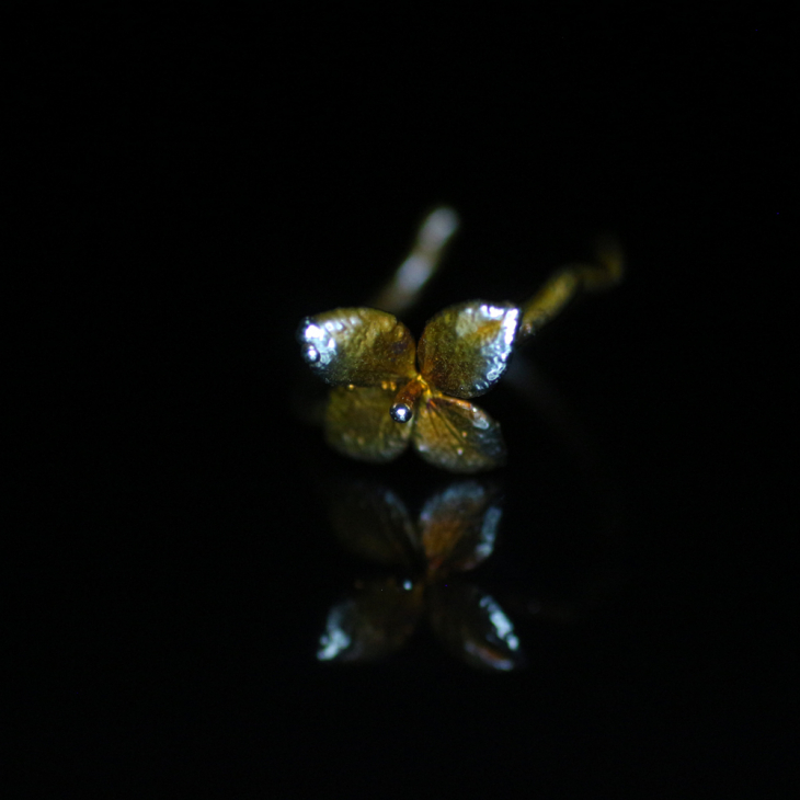 Ring in silver, Hydrangea , фото 4