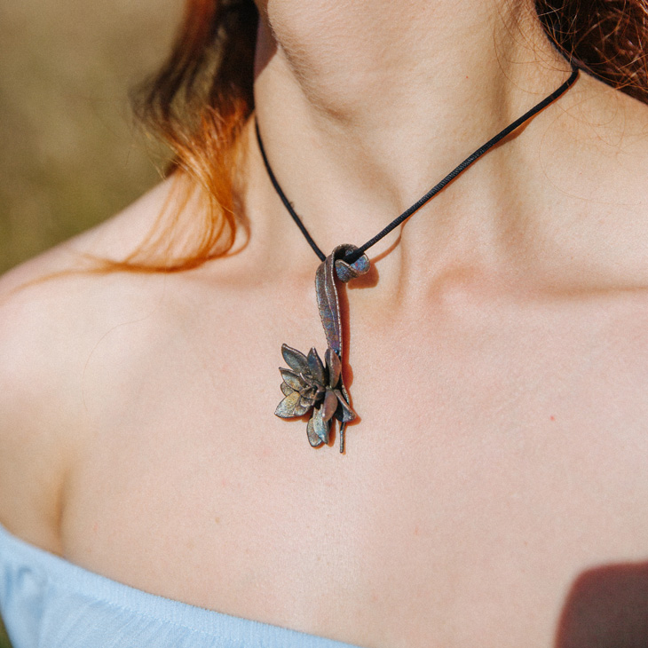 Кулон в серебре Love Alchemy, Эхеверия, фото 2