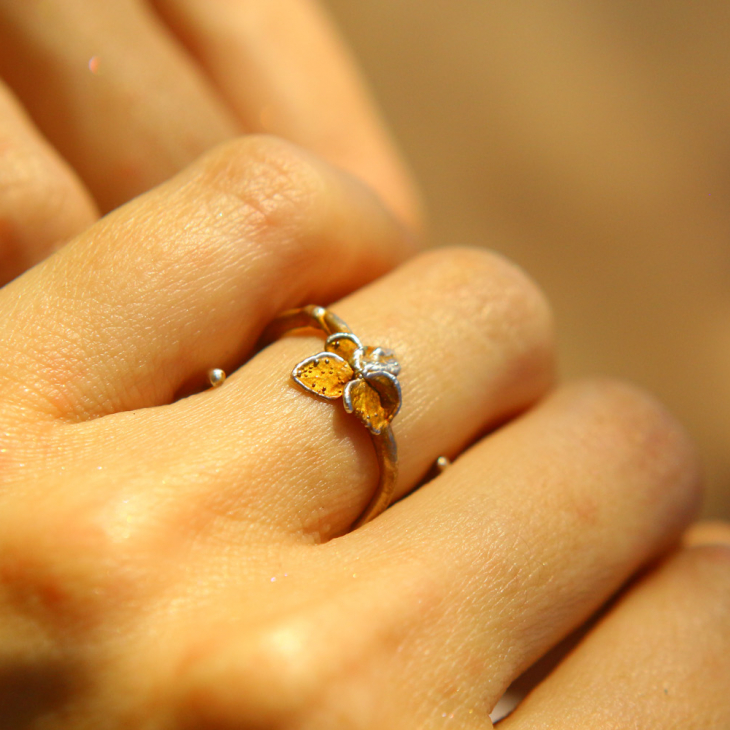 Rings in silver, Hydrangea , фото 2