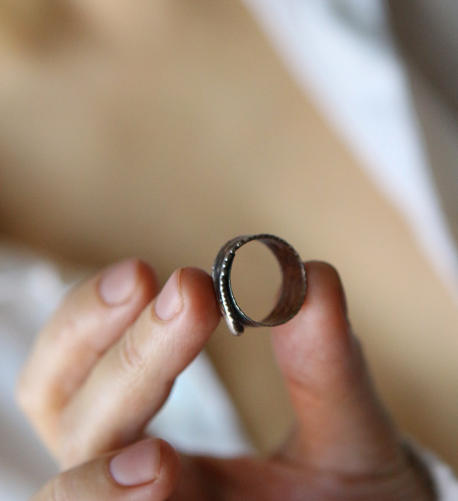 Ring in silver Melancholy, Willow, фото 2