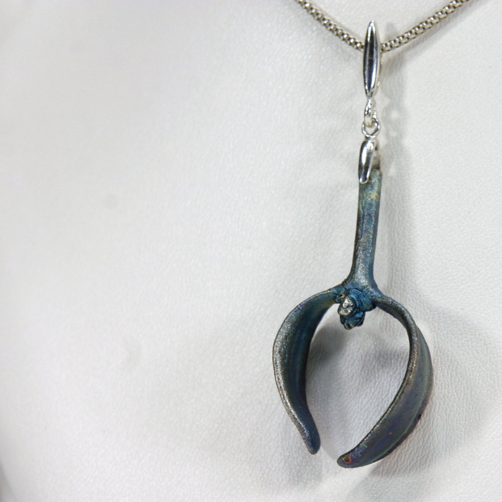 Кулон в серебре Poison, Омела, фото 2