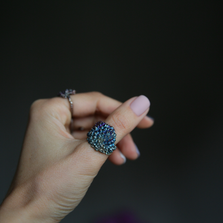 Кольцо в серебре Love Alchemy, Личи, фото 3