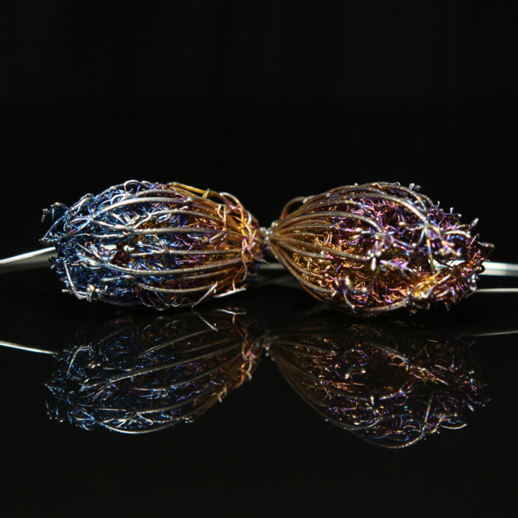 Серьги в серебре Fleur de Magique, Тмин, фото 2