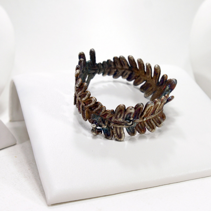 Браслет Fern Flower в серебре, Папоротник, фото 2