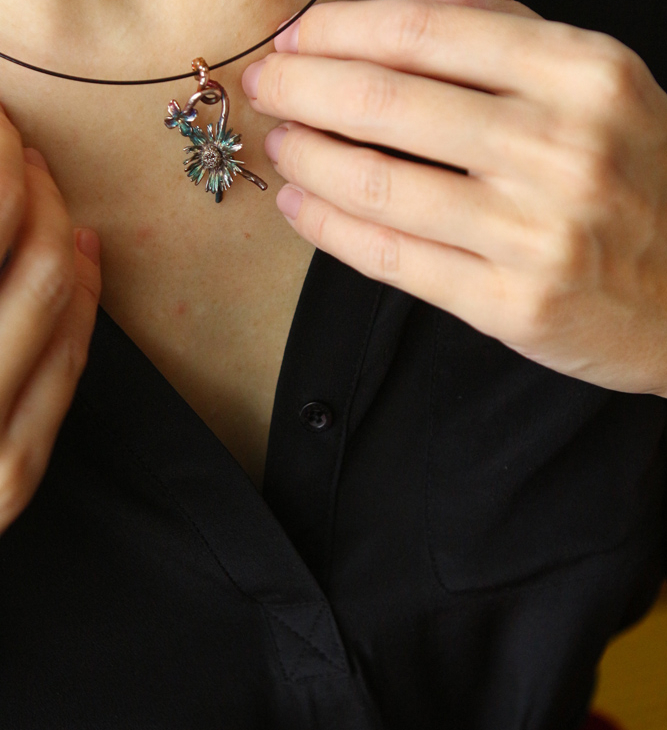 Кулон в серебре Fleur de Magique, Ромашка, фото 3