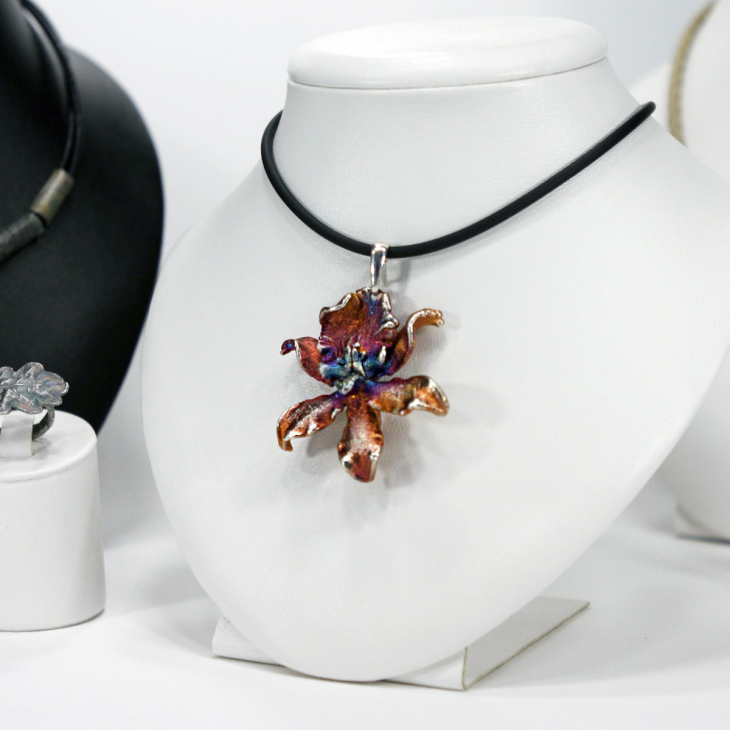 Кулон в серебре Fleur de Magique, Орхидея, фото 2