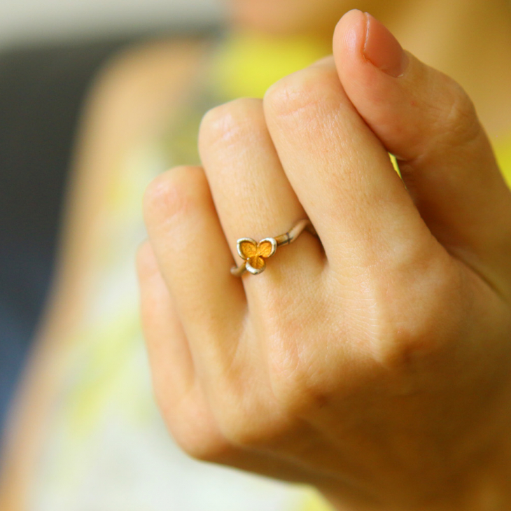Ring in silver, Hydrangea , фото 3
