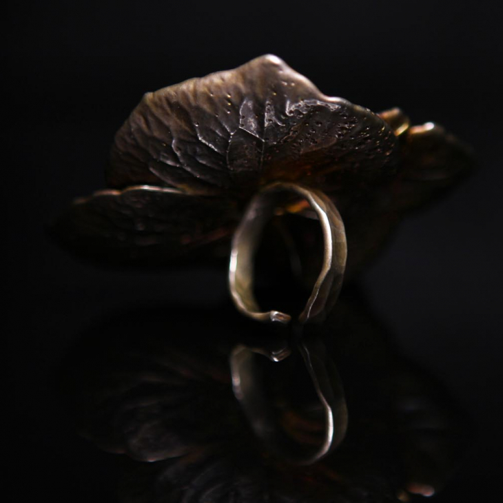 Кольцо в серебре Fleur de Magique, Гортензия, фото 2