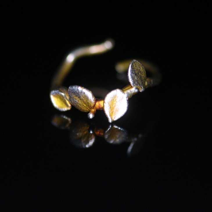 Ring in silver, Hydrangea , фото 4