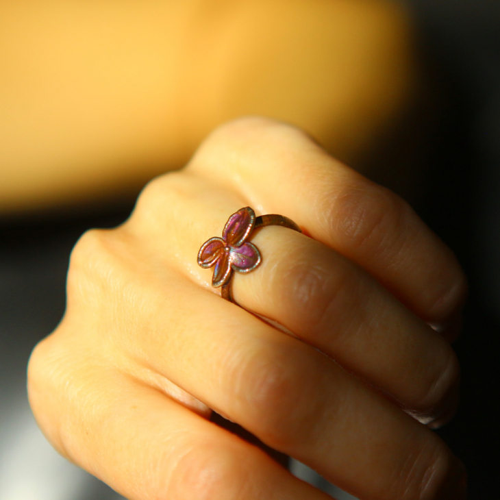 Ring in silver, Hydrangea , фото 3