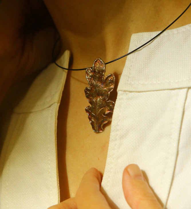 Pendant in silver,Oak , фото 2