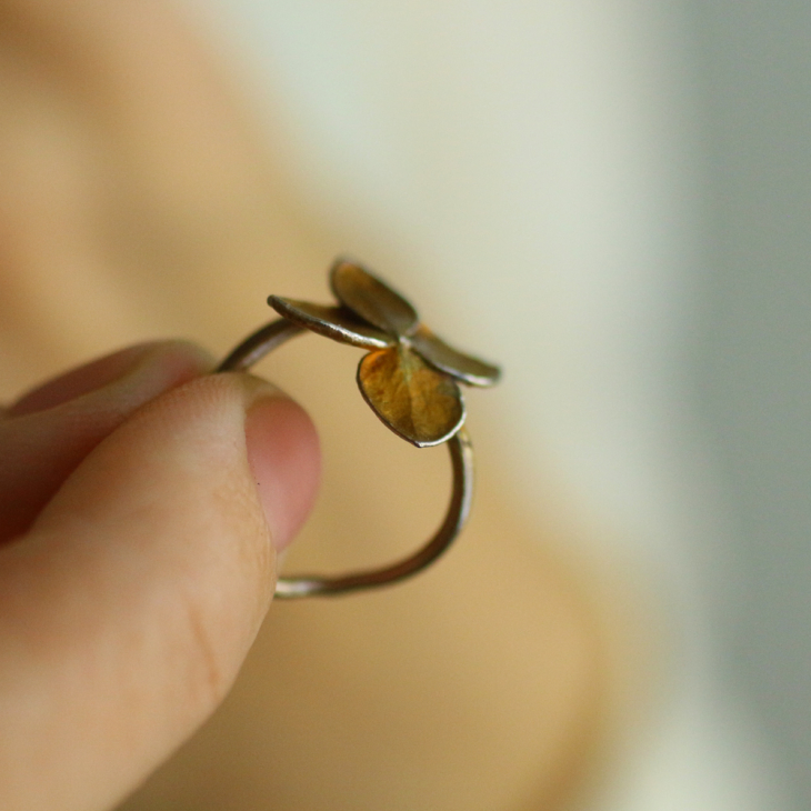 Ring in silver, Hydrangea , фото 3