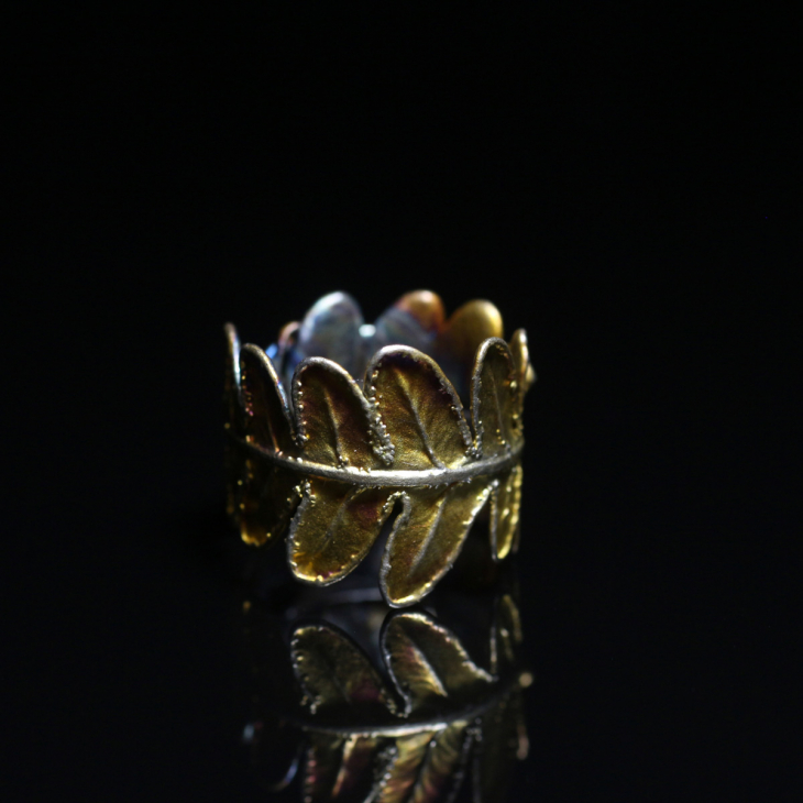 Кольцо Fern Flower в серебре, Папоротник, фото 3