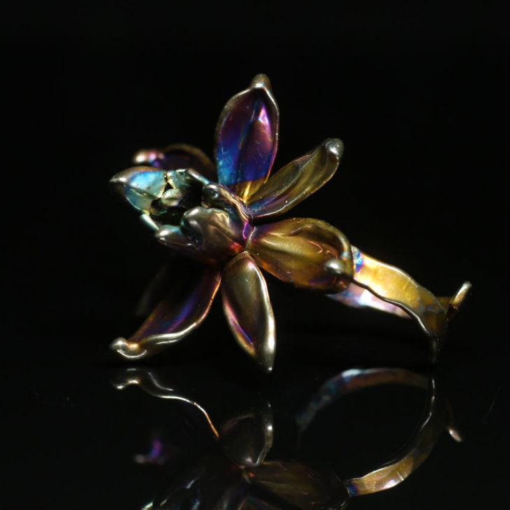 Кольцо в серебре Fleur de Magique, Нарцисс, фото 2