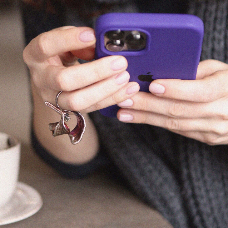 Кольцо в серебре Poison, Омела, фото 4