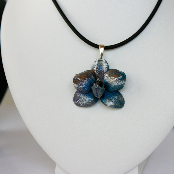 Кулон в серебре Fleur de Magique, Орхидея, фото 2