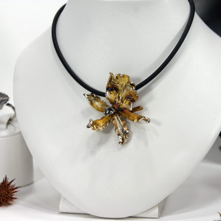 Кулон в серебре Fleur de Magique, Орхидея, фото 2