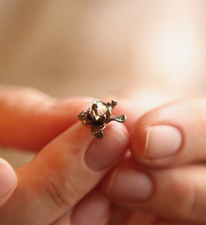 Серьги в серебре Fleur de Magique, Cирень, фото 3