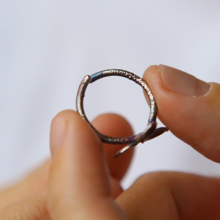 Ring in silver, Hydrangea , фото 2