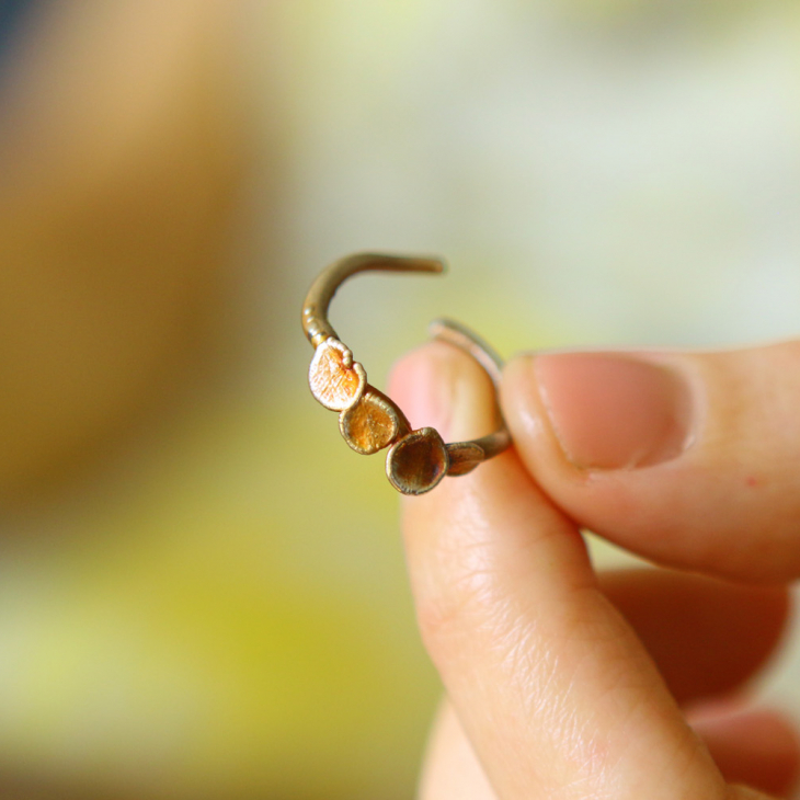 Ring in silver, Hydrangea , фото 2
