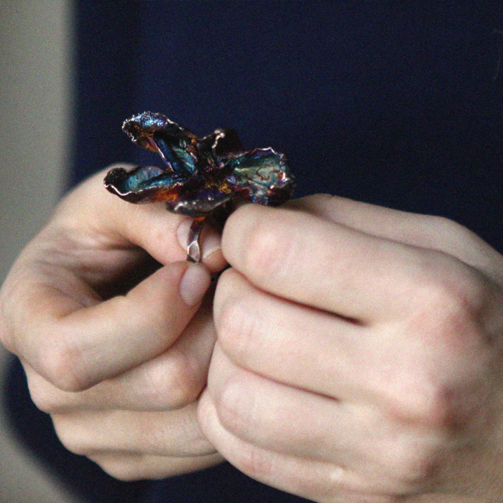 Кольцо в серебре Fleur de Magique, Яблоня, фото 5