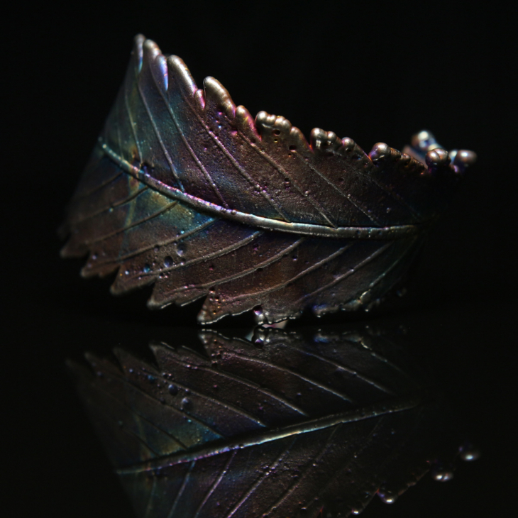 Браслет Flora в серебре, Каннабис , фото 2